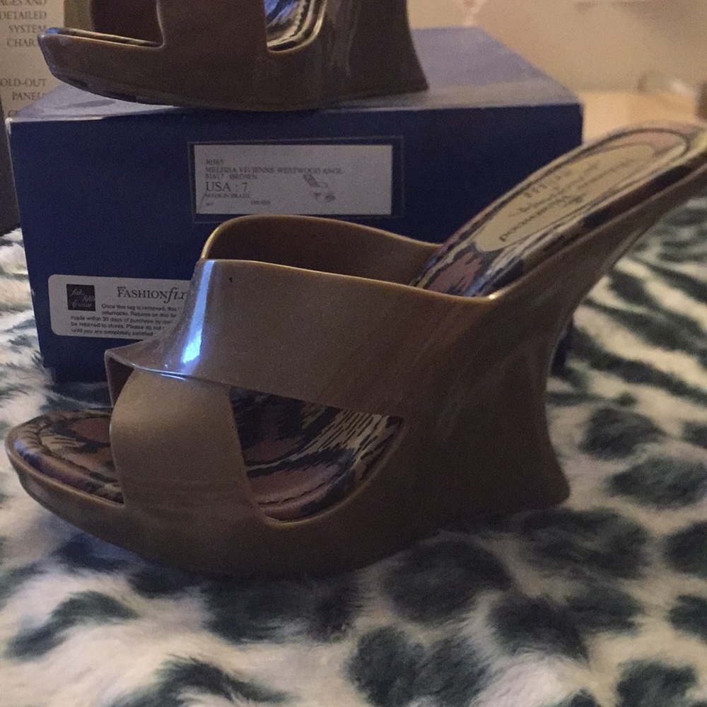 Melissa Vivienne Westwood angel wedge heel 4 inch